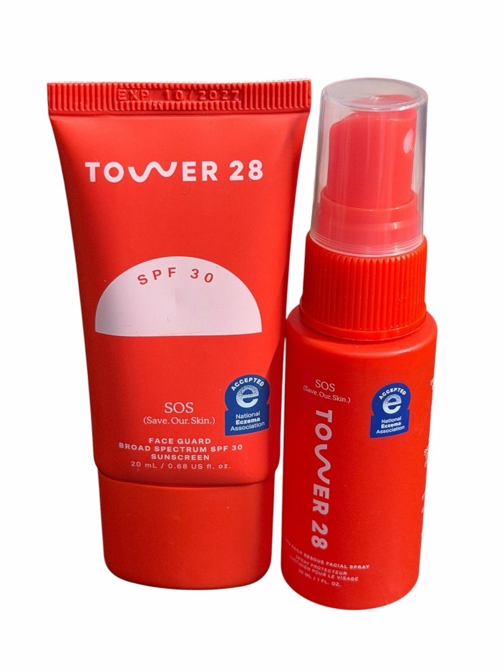 Tower 28 SOS FaceGuard SPF 30 Sunscreen& SOS Daily Hypochlorous Acid Spray